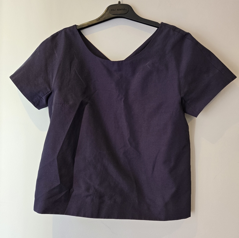 Weekend Max Mara Boxy Navy Top Size 2
